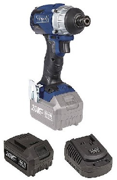 Akumulatorowa zakrtarka udarowa Scheppach BCID180-20ProS BRUSHLESS - 1 akumulator 20V/5.0Ah