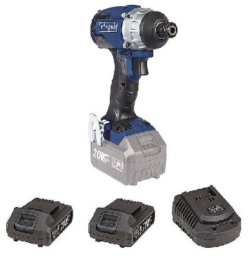 Akumulatorowa zakrtarka udarowa Scheppach BCID180-20ProS BRUSHLESS - 2 akumulatory 20V/3.0Ah