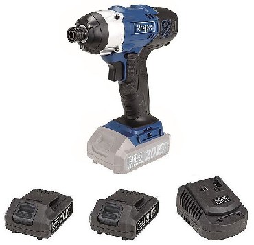 Akumulatorowa zakrtarka udarowa Scheppach CID150-20ProS - 2 akumulatory 20V/2.0Ah