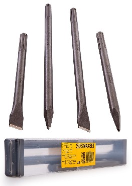 Zestaw dut DeWalt Duta paskie/Szpicaki SDS-MAX - 4 sztuki