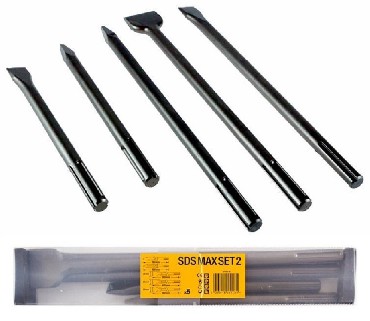 Zestaw dut DeWalt Duta paskie/Szpicaki SDS-MAX - 5 sztuk