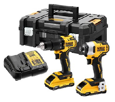Zestaw narzędzi akumulatorowych DeWalt DCK2062L2T BRUSHLESS XR - 2 akumulatory 18V/3.0Ah