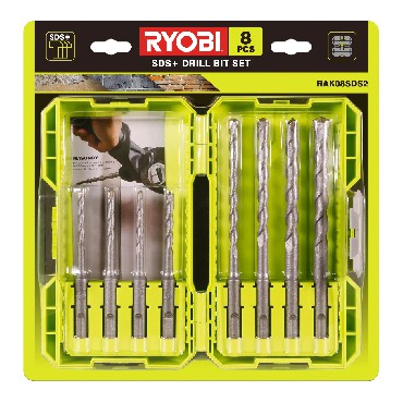 Zestaw wierte do motw SDS-plus Ryobi RAK08SDS2