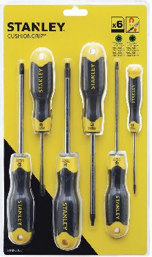 Zestaw wkrtakw Stanley Zestaw CUSHIONGRIP TORX 10-15-20-25-30-40 - 6 szt.