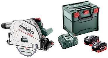 Akumulatorowa pilarka tarczowa rczna Metabo KT 18 LTX 66 BL - 2 akumulatory LiHD 18V/8.0Ah + metaBOX