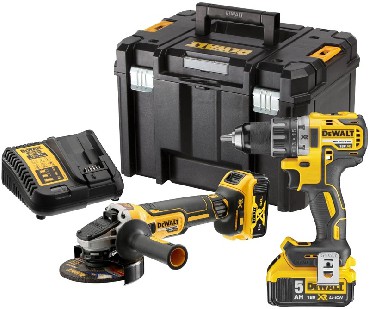 ZESTAW 18V DeWalt DCK2020P2T - 2 akumulatory 18V/5.0Ah