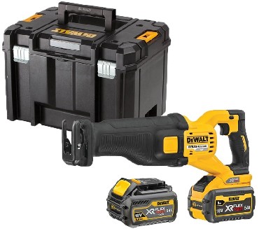 Akumulatorowa pia szablasta DeWalt DCS389T2 BRUSHLESS FLEXVOLT - 2 akumulatory FLEXVOLT 18-54V/6.0-2.0Ah