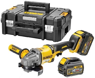 Akumulatorowa szlifierka ktowa DeWalt DCG418T2 BRUSHLESS FLEXVOLT - 2 akumulatory FLEXVOLT 18-54V/6.0-2.0Ah