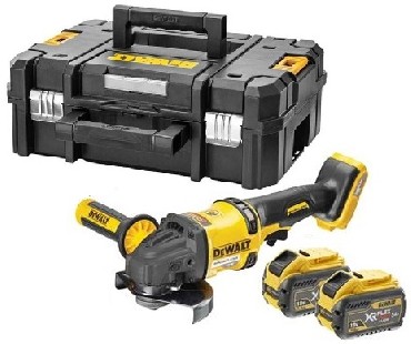 Akumulatorowa szlifierka ktowa DeWalt DCG418X2 BRUSHLESS FLEXVOLT - 2 akumulatory FLEXVOLT 18-54V/9.0-3.0Ah