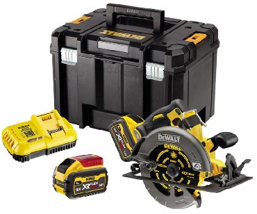 Akumulatorowa pilarka tarczowa rczna DeWalt DCS578X2 BRUSHLESS FLEXVOLT - 2 akumulatory FLEXVOLT 18-54V/9.0-3.0Ah