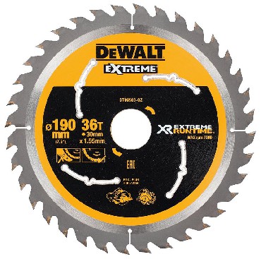 Pia tarczowa DeWalt Tarcza do drewna XR EXTREME RUNTIME 190x30mm 36T