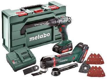 ZESTAW 18V Metabo Combo Set 2.6.1 18V - 2 akumulatory Li-Power 18V/2.0Ah + metaBOX