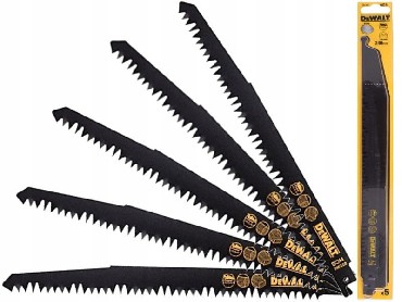 Brzeszczot DeWalt HCS Drewno 240/5-6.5 mm - 5 sztuk