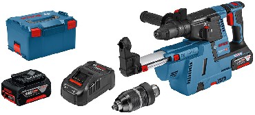 Akumulatorowy mot udarowo-obrotowy Bosch GBH 18V-26 F + GDE 18V-16