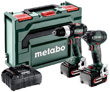ZESTAW 18V Metabo Combo 2.1.18 18V - 2 akumulatory Li-Power 18V/5.2Ah + metaBOX