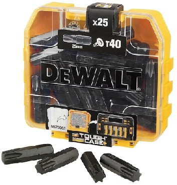 Zestaw bitw DeWalt TIC TAC /ToughCase+ /TSTAK - T40 25mm - 25 sztuk