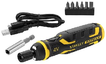 Wkrtak wielofunkcyjny Stanley Wkrtak akumulatorowy 4V FatMax z adowark i bitami