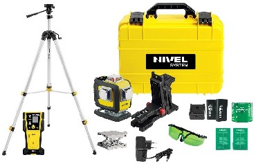 Laser krzyowy Nivel System CL4D-G + statyw SJJM1EX + czujnik CLS5