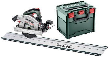 Akumulatorowa pilarka tarczowa rczna Metabo KS 18 LTX 66 BL + FS 160 - 2 akumulatory LiHD 18V/8.0Ah + metaBOX