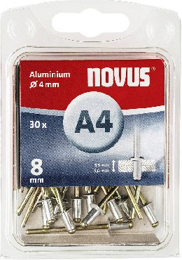 Nity aluminiowe Novus A4/8 x30