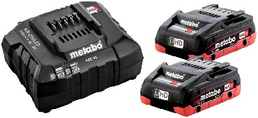 Zestaw startowy Metabo 2 akumulatory LiHD 18V/4.0Ah + adowarka ASC 55 SE