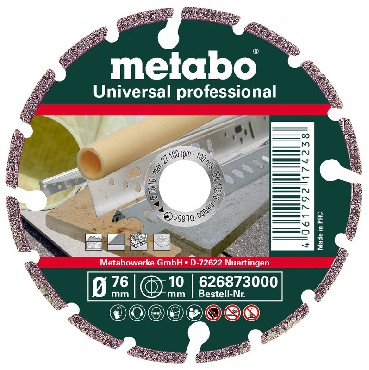 Diamentowa tarcza tnca Metabo Universal UP 76x10