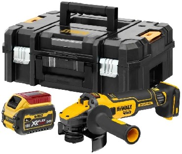 Akumulatorowa szlifierka ktowa DeWalt DCG409T1 BRUSHLESS FLEXVOLT ADVANTAGE - 1 akumulator FLEXVOLT 18-54V/6.0-2.0Ah