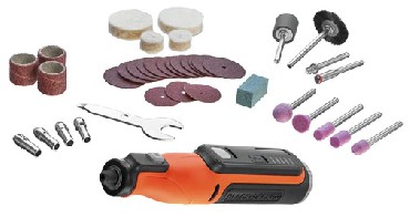 Akumulatorowe narzdzie wielofunkcyjne Black&Decker BCRT8I - akumulator 7.2V/1.5Ah + 36 akcesoriw