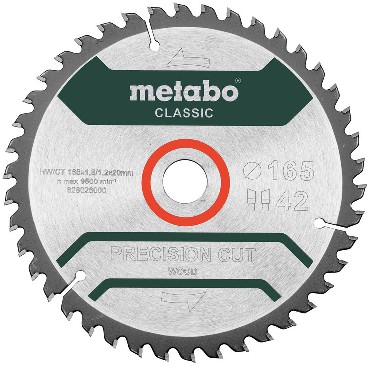 Pia tarczowa Metabo HW/CT 165x1.8/1.2x20 Z42 WZ 5