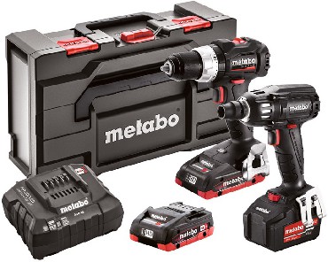 Zestaw Combo - klasa 18 V Metabo Combo Set 2.2.7 18V BL SE - 3 akumulatory 18V/2x4.0+1x5.2Ah + metaBOX