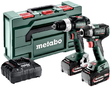 ZESTAW 18V Metabo Combo Set 2.9.3 18V - 2 akumulatory Li-Power 18V/5.2Ah + metaBOX