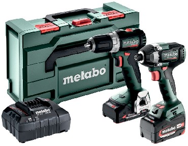 ZESTAW 18V Metabo Combo Set 2.8.3 18V - 2 akumulatory Li-Power 18V/1x2.0+1x5.2Ah + metaBOX