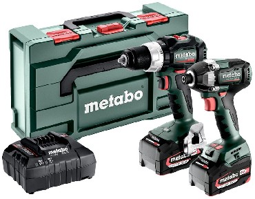 ZESTAW 18V Metabo Combo Set 2.8.4 18V - 2 akumulatory Li-Power 18V/5.2Ah + metaBOX