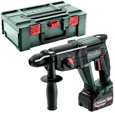Akumulatorowy mot udarowo-obrotowy Metabo KH 18 LTX 24 - 2 akumulatory Li-Power 18V/4.0Ah + metaBOX