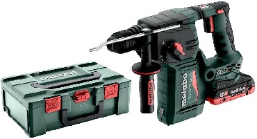 Akumulatorowy mot udarowo-obrotowy Metabo KH 18 LTX BL 24 - 2 akumulatory LiHD 18V/4.0Ah + metaBOX