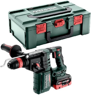 Akumulatorowy mot udarowo-obrotowy Metabo KH 18 LTX BL 28 Q - 2 akumulatory LiHD 18V/5.5Ah + metaBOX