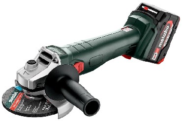 Akumulatorowa szlifierka ktowa Metabo W 18 L 9-125 + metaBOX + 2 akumulatory Li-Power 18V/4.0Ah