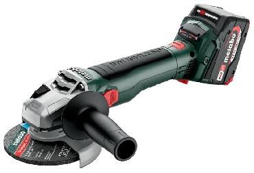 Akumulatorowa szlifierka ktowa Metabo W 18 LT BL 11-125 - 2 akumulatory Li-Ion 18V/4.0Ah + metaBOX
