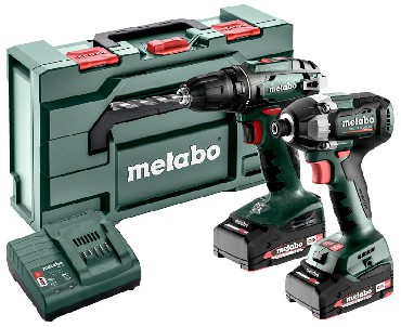 ZESTAW 18V Metabo Combo Set 2.8.1 18V - 2 akumulatory Li-Power 18V/2.0Ah + metaBOX