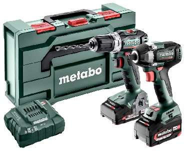 ZESTAW 18V Metabo Combo Set 2.9.2 18V - 2 akumulatory Li-Power 18V/1x2.0+1x5.2Ah + metaBOX