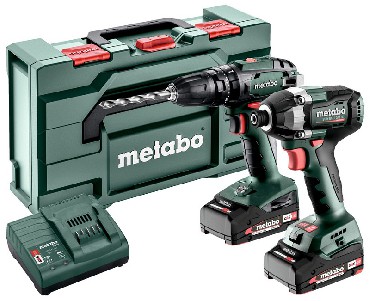 ZESTAW 18V Metabo Combo Set 2.8.5 18V - 2 akumulatory Li-Power 18V/2.0Ah + metaBOX