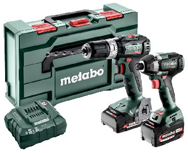 ZESTAW 18V Metabo Combo Set 2.8.7 18V - 2 akumulatory Li-Power 18V/1x2.0+1x5.2Ah + metaBOX