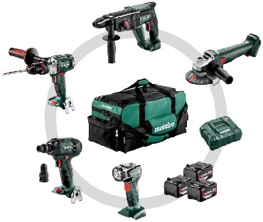 ZESTAW 18V Metabo Combo Set Construction 5.1 - 3 akumulatory Li-Power 18V/4.0Ah