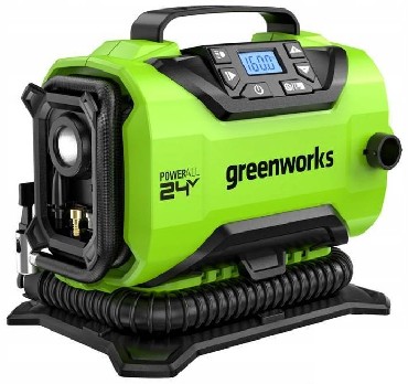 Kompresor samochodowy Greenworks 24V G24IN (bez akumulatora i adowarki)