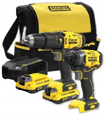 ZESTAW 18V Stanley FatMax V20 SFMCK465D2S - 2 akumulatory 18V/2.0Ah