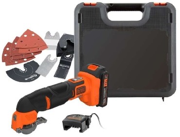 Akumulatorowe narzdzie wielofunkcyjne Black&Decker BDCOS18D1K - akumulator 18V/2.0Ah + 20 akcesoriw