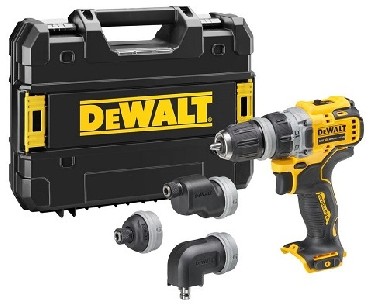 Akumulatorowa wiertarko-wkrtarka DeWalt DCD703NT BRUSHLESS 12V + walizka (bez akumulatora i adowarki) + 4 wymienne gowice