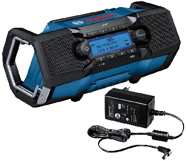 Radio budowlane Bosch GPB 18V-2 SC + adapter sieciowy (bez akumulatora i adowarki)