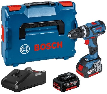 Akumulatorowa wiertarko-wkrtarka udarowa Bosch GSB 18V-60 C 2x5.0 Ah