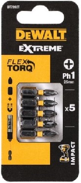 Bit DeWalt Extreme Impact FlexTorq Ph1 25 mm - 5 sztuk